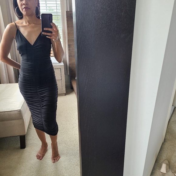 Shein Ruched Dress - Picture 2 of 5